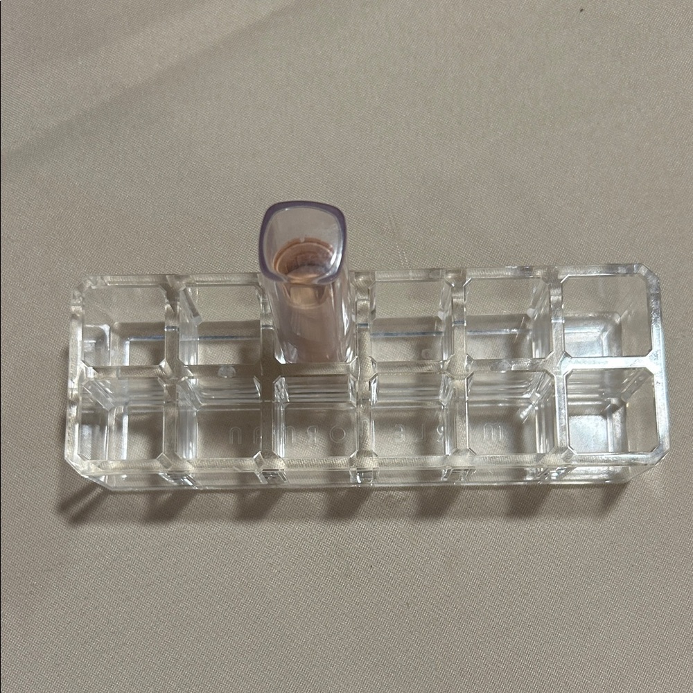 Vintage clear acrylic Merle Norman Lipstick holder.
